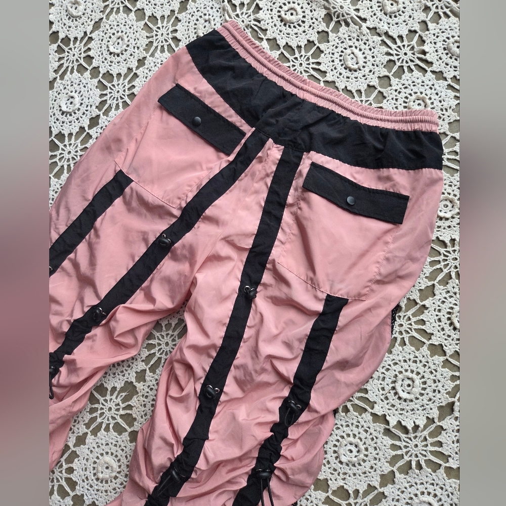 Dolls Kill Poster Grl Love On The Line Bungee Cord Jogger Pants - Picture 6 of 8